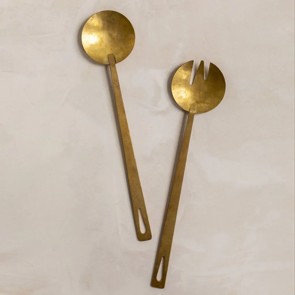 Long Serving Spoon - Brass