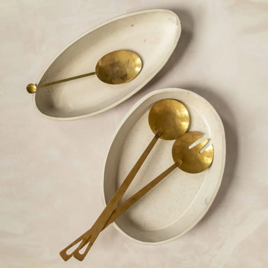 Long Serving Spoon - Brass