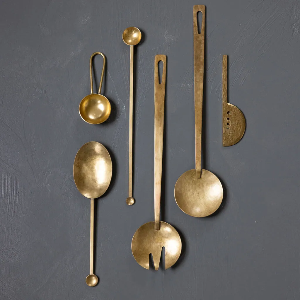 Long Serving Spoon - Brass