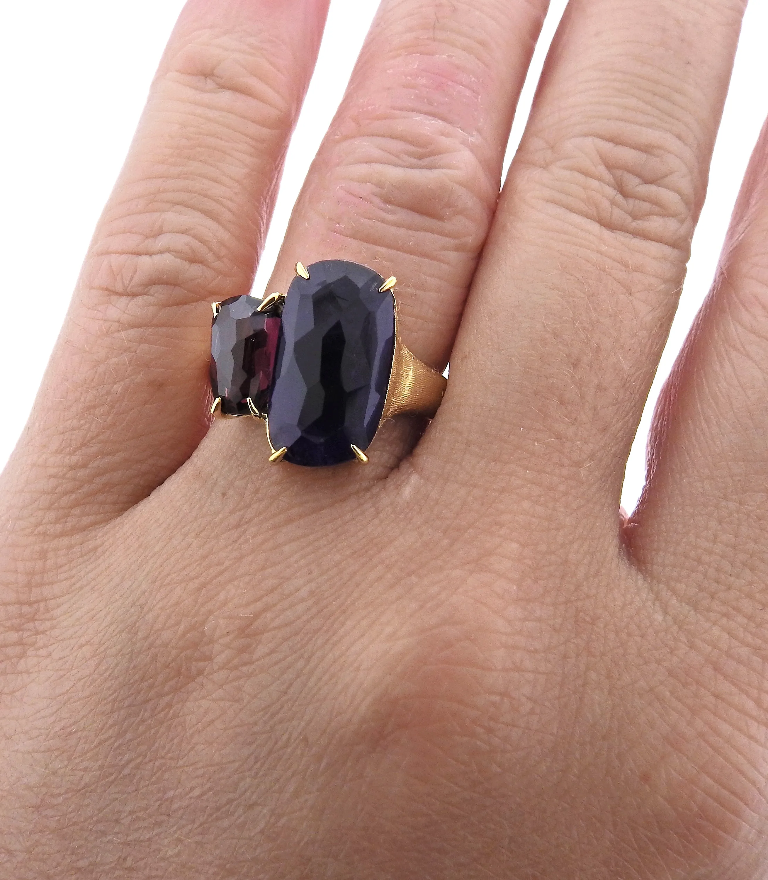 Marco Bicego Murano Gold Amethyst Rhodolite Ring