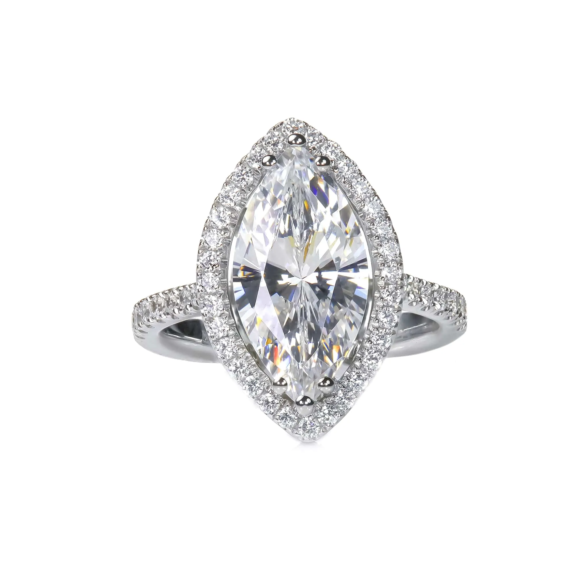 Marquise Diamond Engagement Rings, Lab Grown