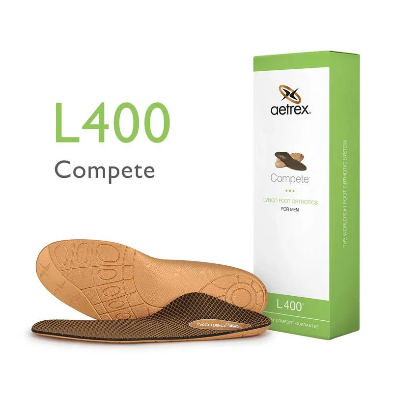 Men's Aetrex Compete Orthotics Insoles for Active Lifestyles