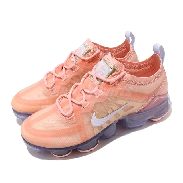 Nike Women's Air Vapor Max 2019 Shoes  Bleached Coral / Metallic Gold / Amethyst Tint