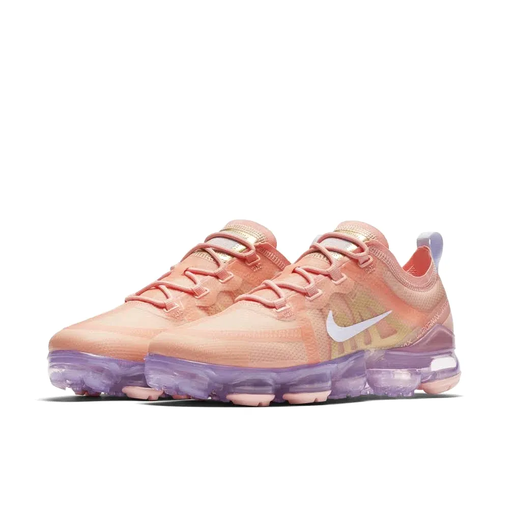 Nike Women's Air Vapor Max 2019 Shoes  Bleached Coral / Metallic Gold / Amethyst Tint