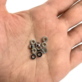 Rodyum Kaplama Rondel Ara Aparat 4x3mm