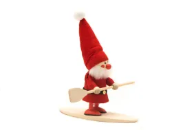 Santa on Paddleboard Ornament