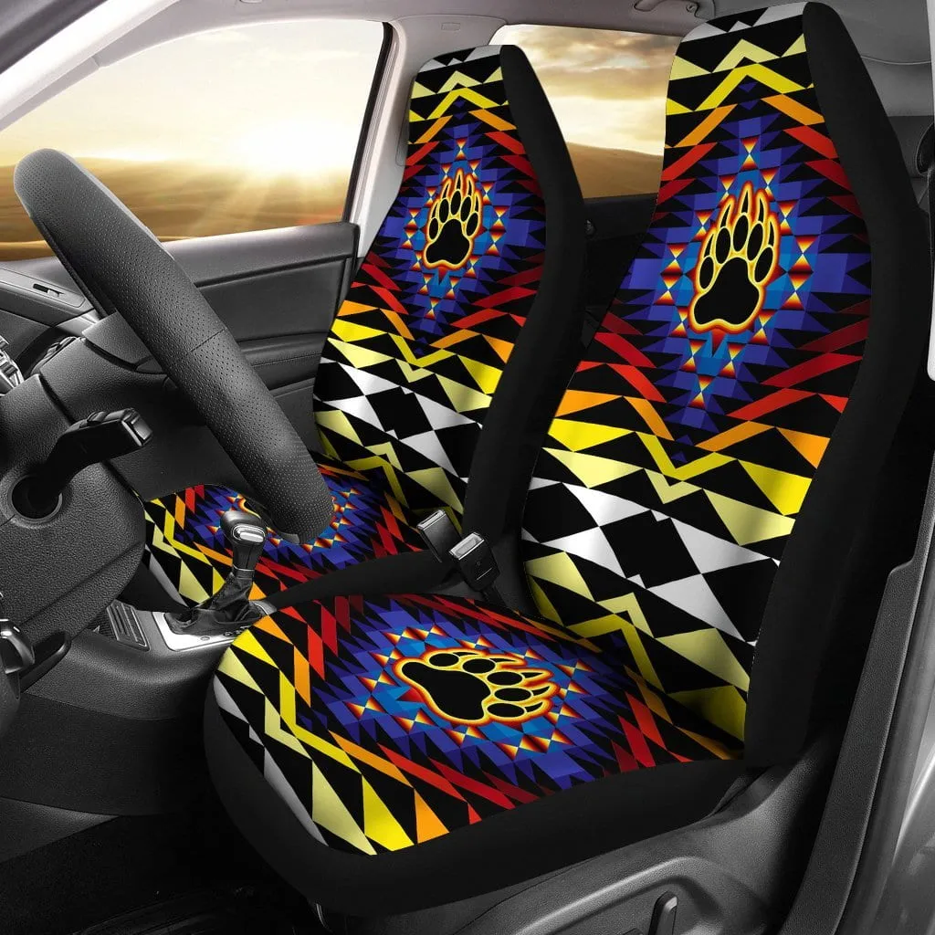 Sunset Bearpaw Set of 2 Car Seat Covers