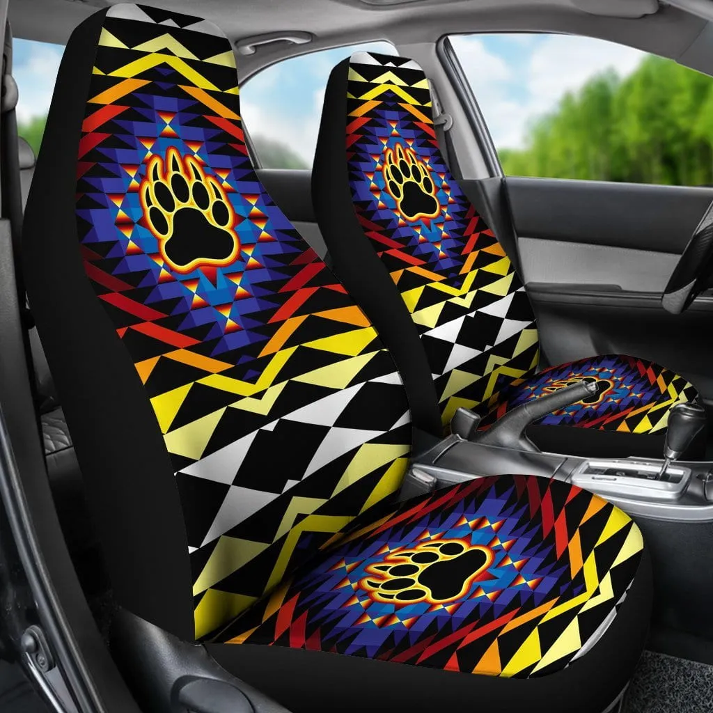 Sunset Bearpaw Set of 2 Car Seat Covers