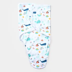 Swaddle Marine Life-White