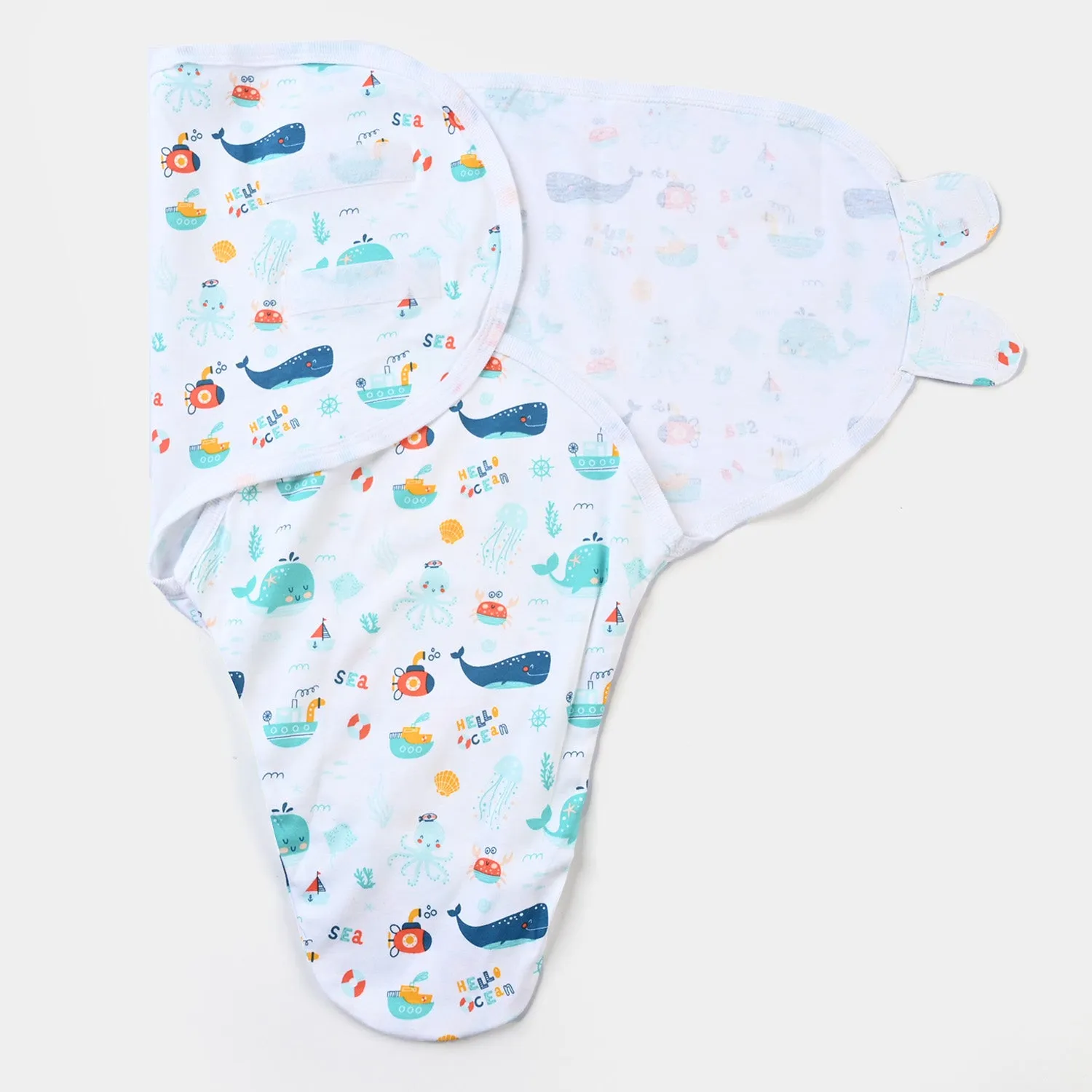 Swaddle Marine Life-White