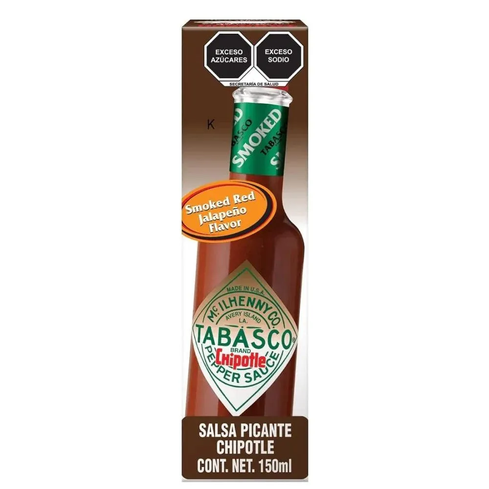 Tabasco Chipotle Pepper Sauce Hot Chilli 150ml Box 12