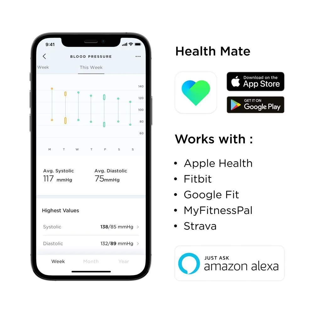 Withings BPM Connect - Wi-Fi Smart Blood Pressure Monitor